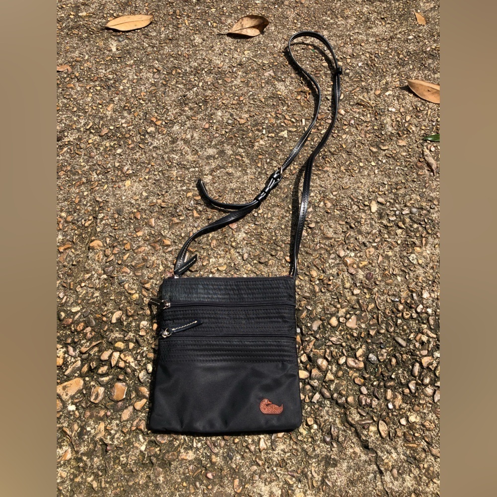 Dooney & Bourke Black Nylon Crossbody Pouch